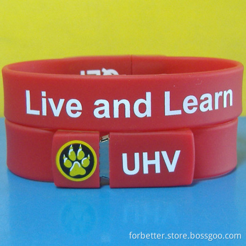 Silicone Wristband USB Bangle